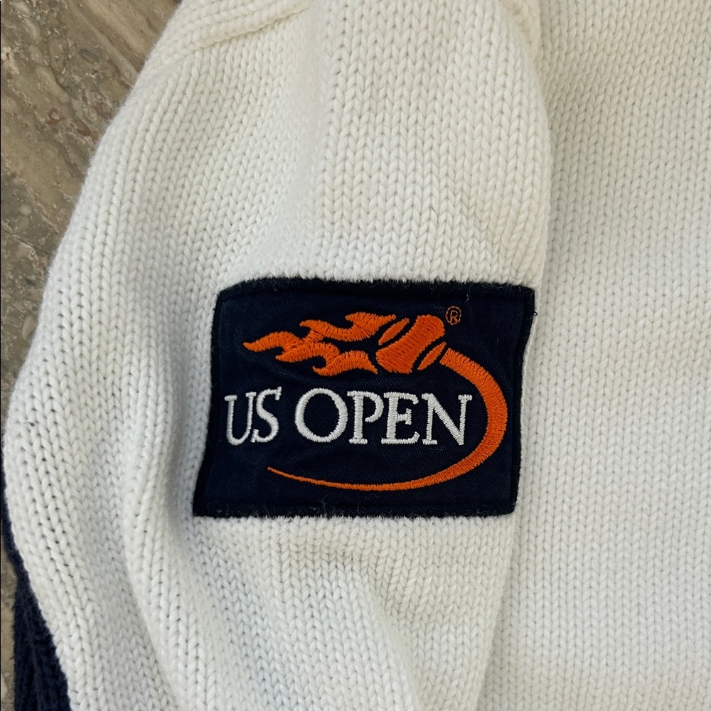Ralph Lauren Blue Label US OPEN White and Navy Sweater size XS - Picture 3 of 7